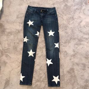 Star printed jeans